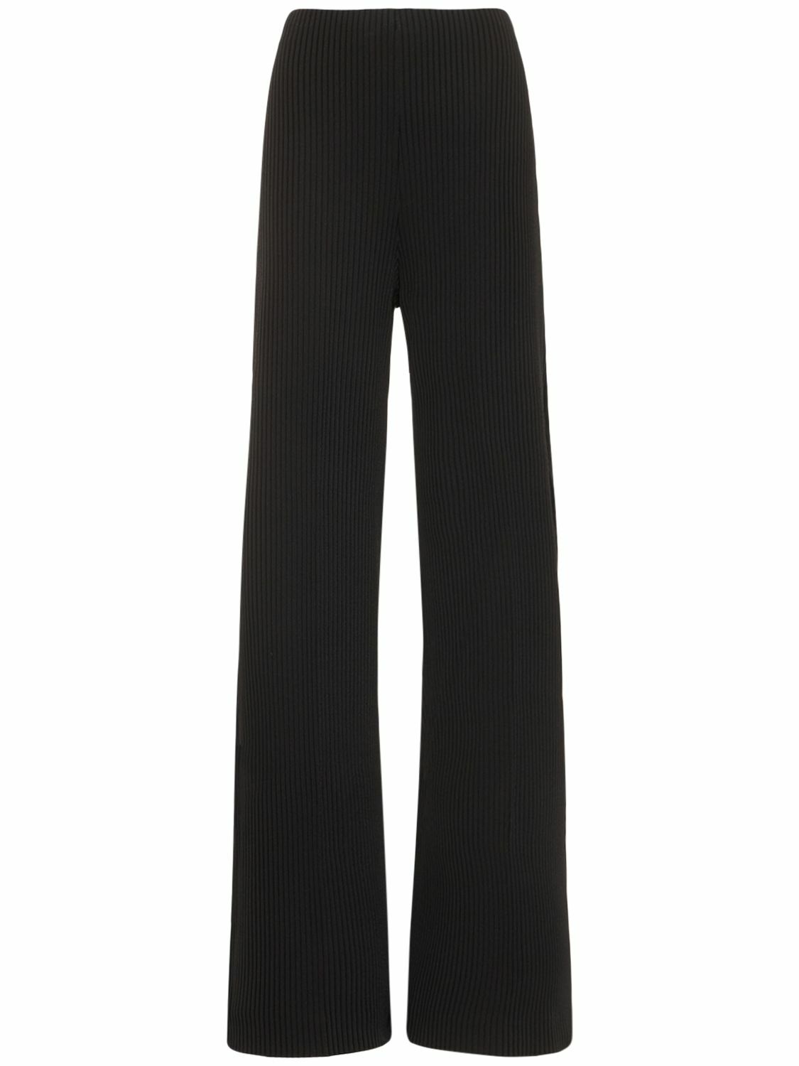 Balenciaga Women Black Viscose Palazzo Pant