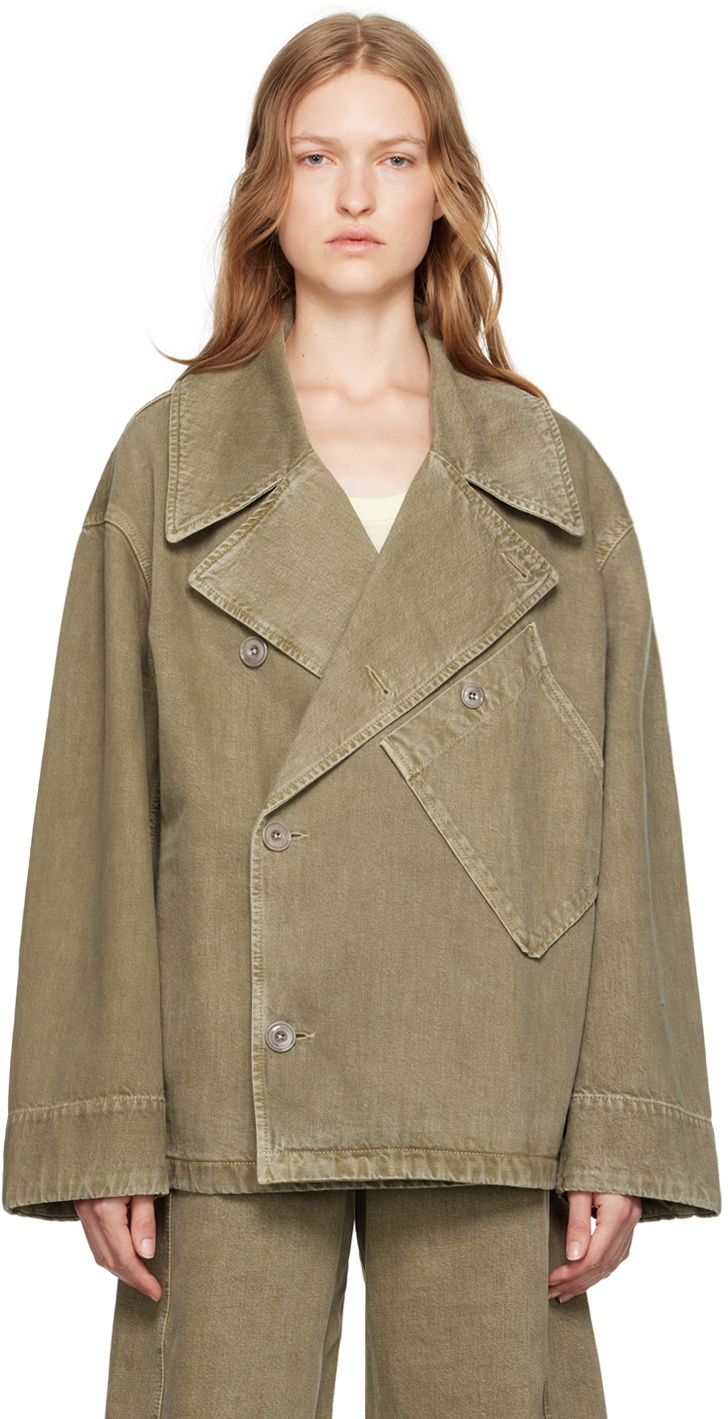 LEMAIRE Green Dispatch Denim Jacket Lemaire