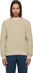 Hugo Beige Knit Cotton Sweater