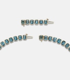 Bucherer Fine Jewellery 18kt gold (750/1000) necklace with sapphire and topaz