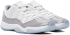 Nike Jordan White & Gray Air Jordan 11 Retro Low Sneakers