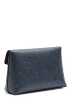 Mulberry Darley Ostrich Leather Pouch - Blue - One Size