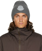 Moncler Genius 2 Moncler 1952 Grey Double Logo Beanie