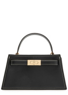 Tory Burch Lee Radziwill Mini Pebbled Leather top Handle bag - Black - One Size