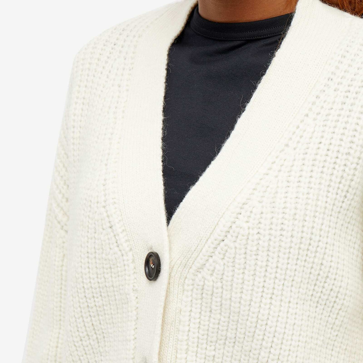 Anine Bing Women's Maxwell Knitted Cardigan in Cream