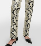 Khaite Danielle snake-print pants
