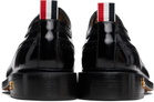 Thom Browne Black Spazzolato Leather Longwing Brogues