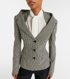 McQueen Gingham layered blazer