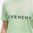 Givenchy Men's Logo T-Shirt in Mint Green