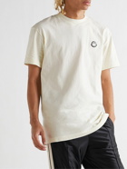 Moncler Genius - 8 Palm Angels Logo-Appliquéd Printed Cotton-Jersey T-Shirt - Neutrals