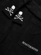Mastermind World - Logo-Embroidered Cotton-Blend Terry Robe - Black