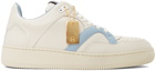 Human Recreational Services Off-White & Blue Mongoose Low Sneakers