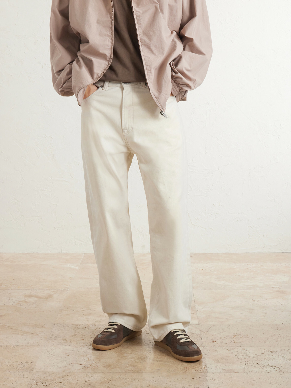 Maison Margiela - Replica Leather and Suede Sneakers - Brown