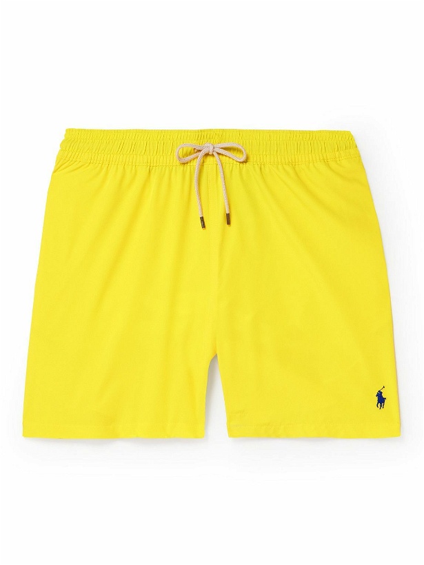Photo: Polo Ralph Lauren - Traveler Straight-Leg Mid-Length Swim Shorts - Yellow