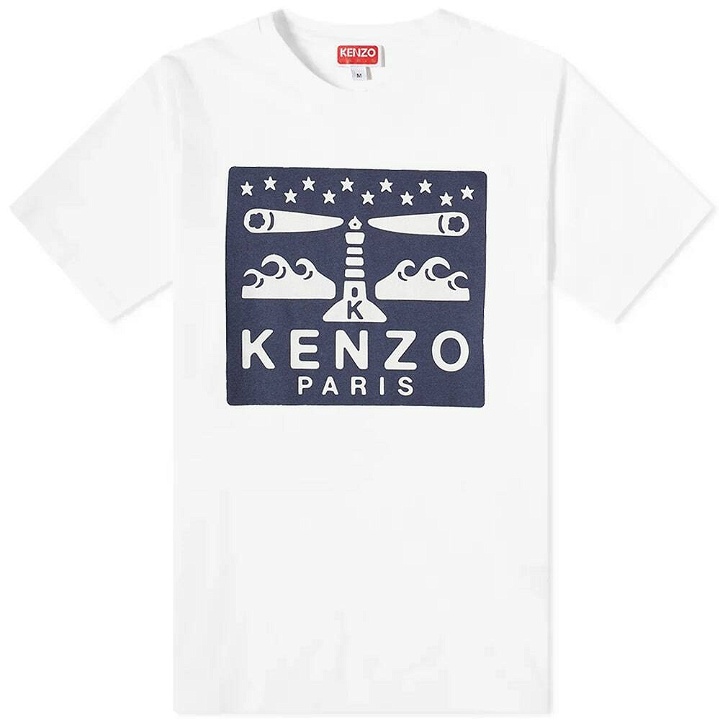 Photo: Kenzo Paris Men's Lighthouse Slim T-Shirt in Off White