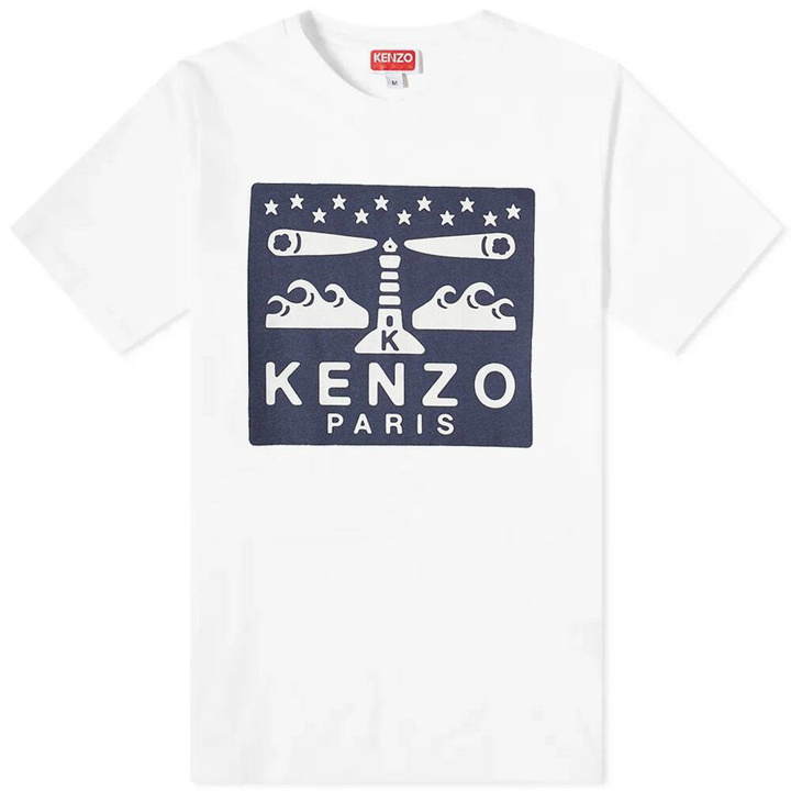 Photo: Kenzo Paris Men's Lighthouse Slim T-Shirt in Off White