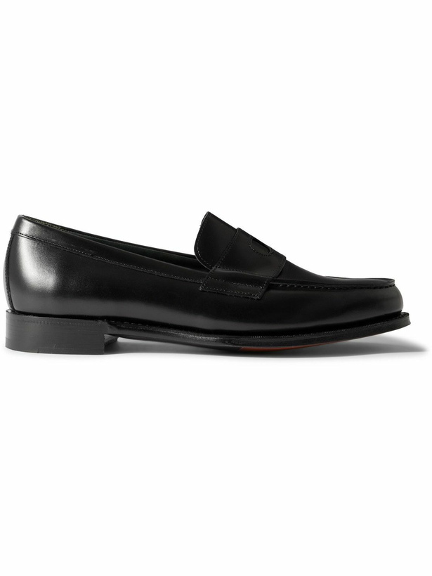 Photo: Drake's - Charles Leather Penny Loafers - Black