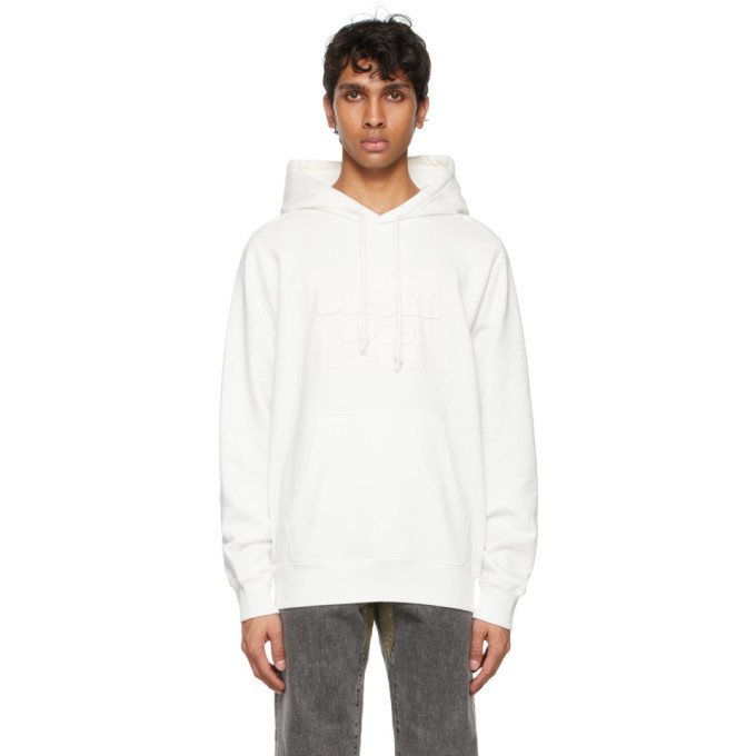 Photo: Diesel White D4D-21 Hoodie