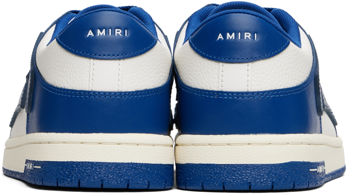 AMIRI Navy & White Skel Top Low Sneakers Amiri