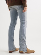 RHUDE - Slim-Fit Zip-Detailed Denim Jeans - Blue