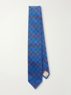 Rubinacci - 8cm Printed Silk-Twill Tie - Blue