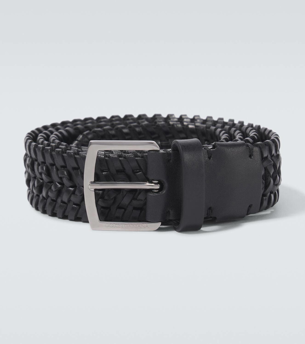 Dolce&Gabbana Braided leather belt