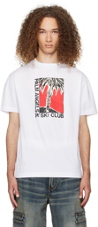 Palm Angels White Ski Club Classic T-Shirt