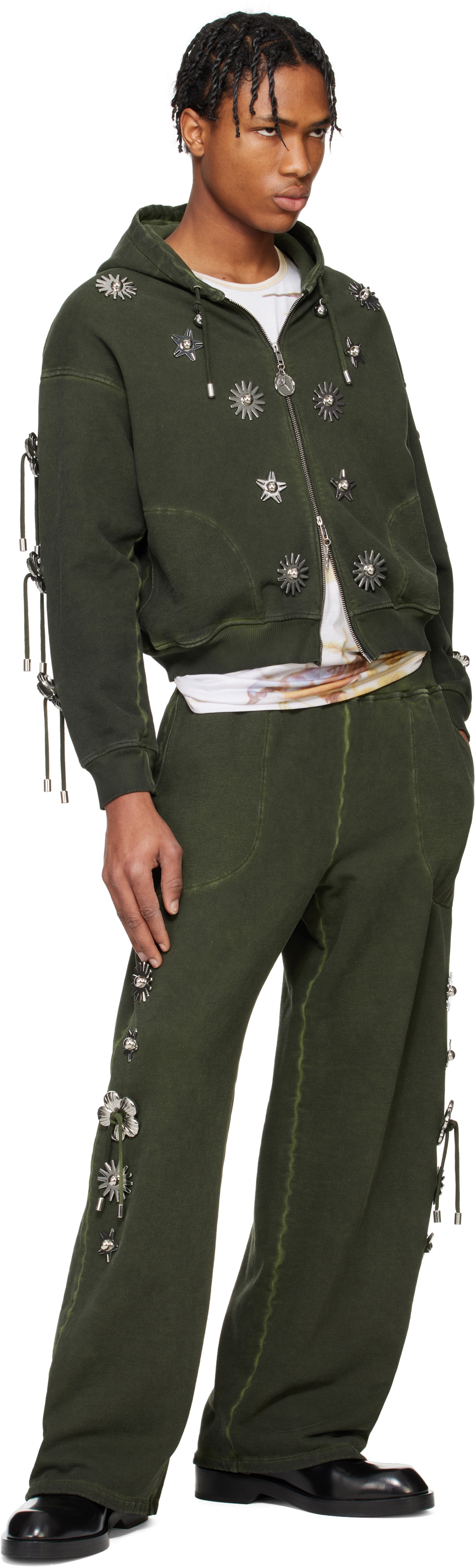 Chopova Lowena Green Dallas Sweatpants