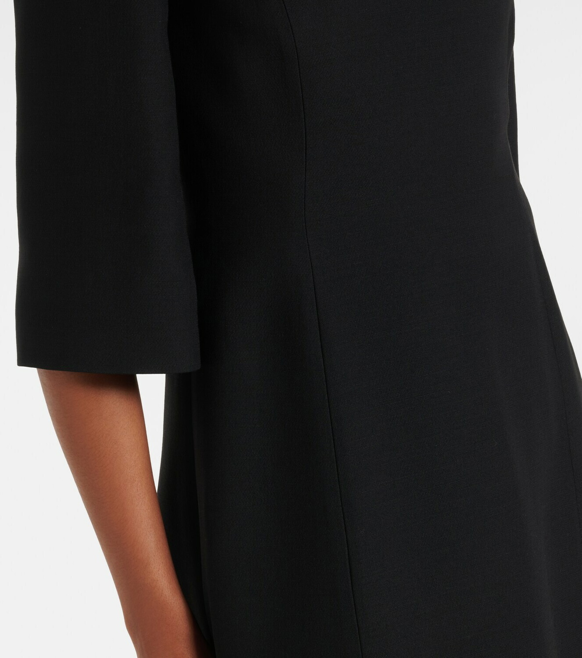 Valentino Crepe Couture embellished midi dress