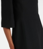 Valentino Crepe Couture embellished midi dress