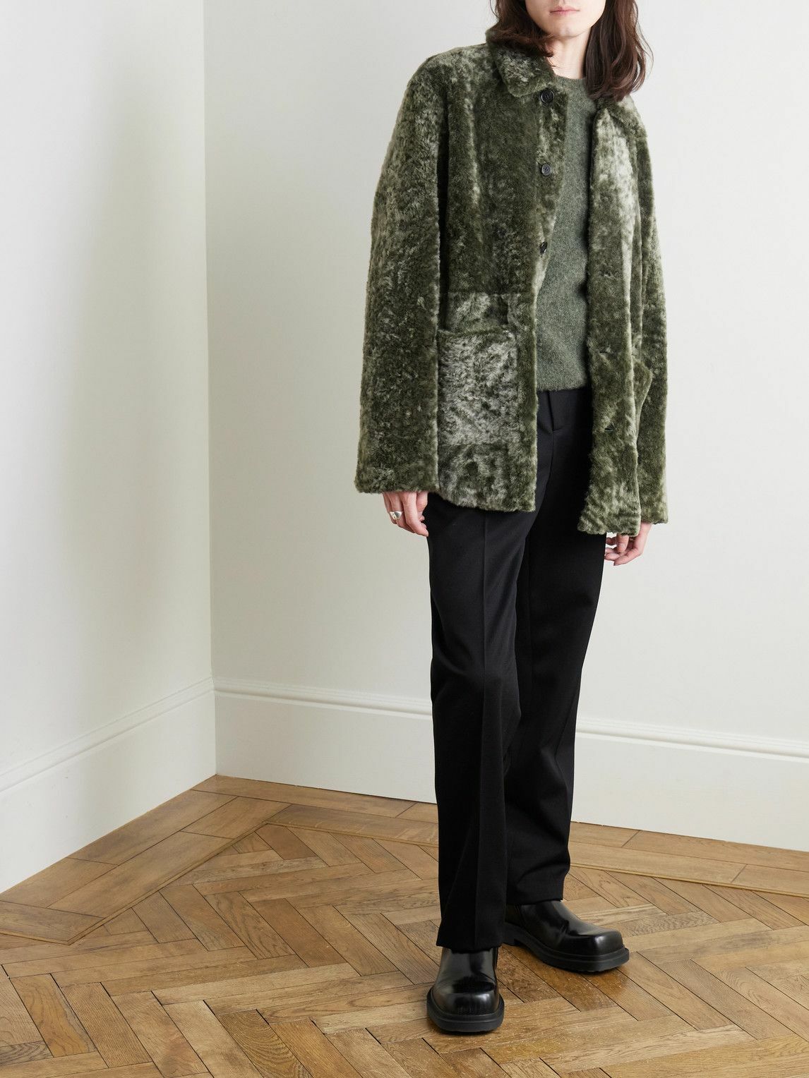 Jil Sander - Reversible Shearling Jacket - Green Jil Sander