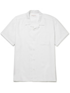DEREK ROSE - Camp-Collar Linen Shirt - White