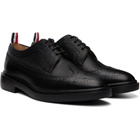Thom Browne Black Pebble Grain Longwing Brogues