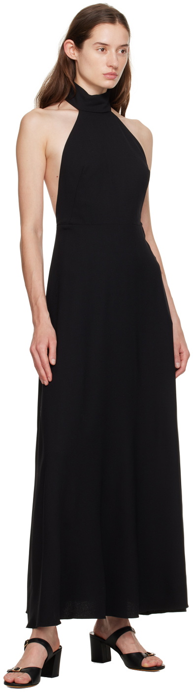 Matteau Black T-Back Maxi Dress