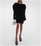 Nina Ricci Puff-sleeve velvet minidress