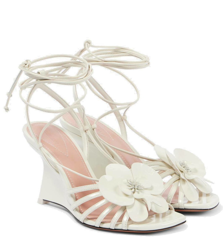 Photo: Zimmermann Orchid 85 leather wedge sandals