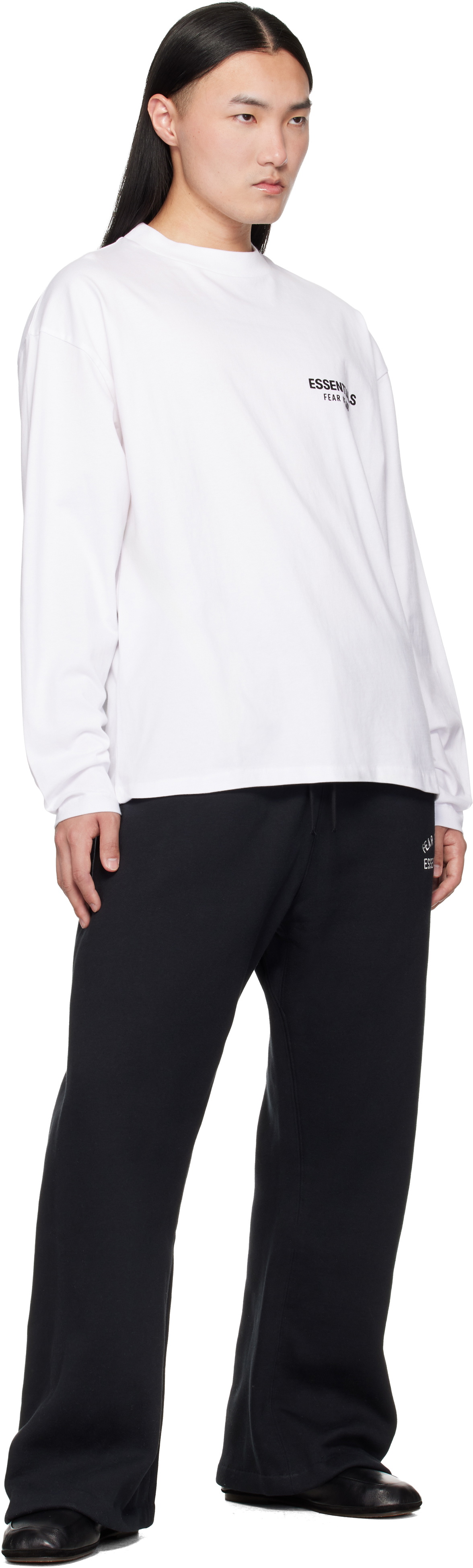 Fear of God ESSENTIALS Black Varsity Flare Sweatpants
