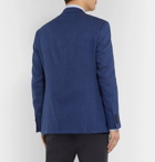 Canali - Blue Kei Slim-Fit Linen and Wool-Blend Suit Jacket - Blue