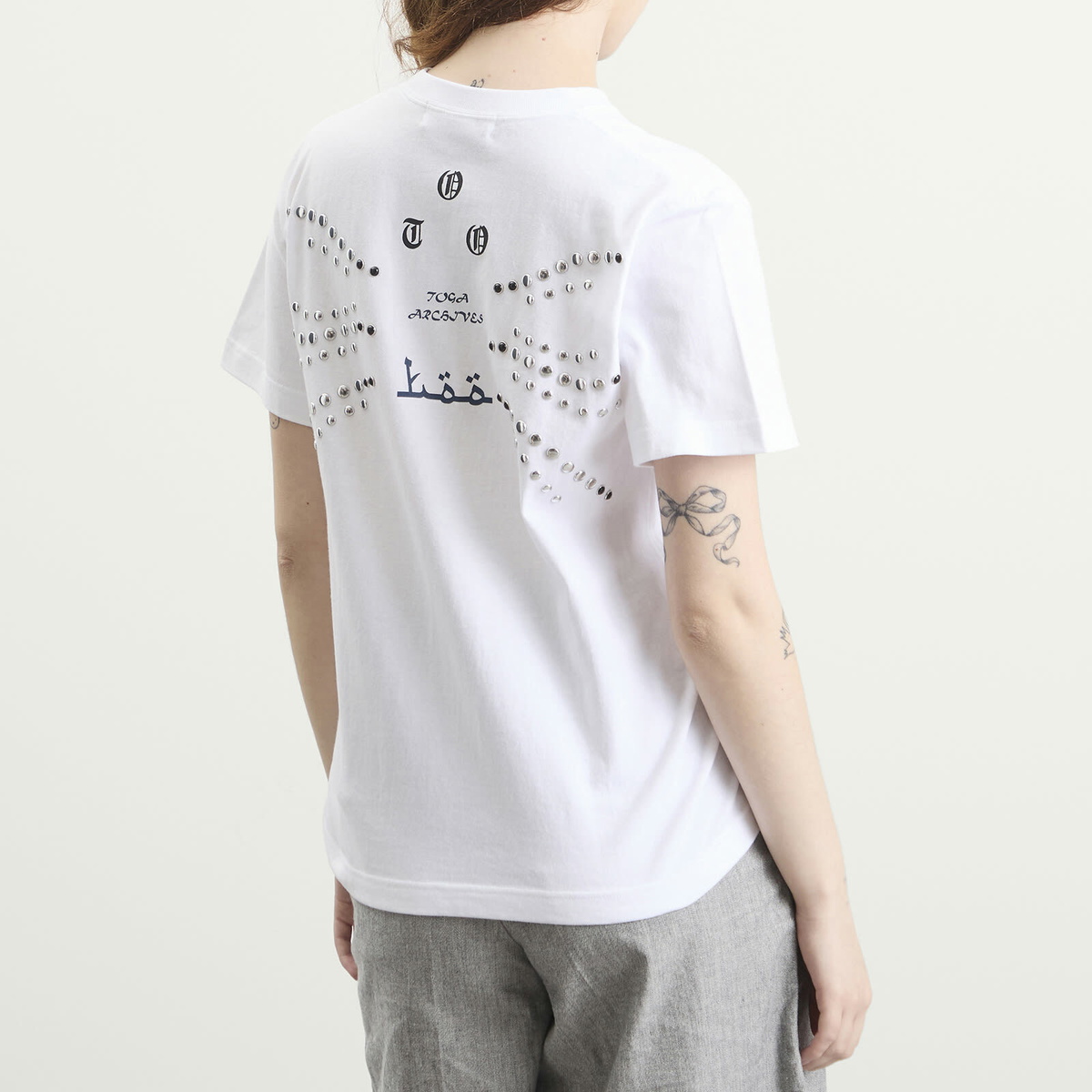 TOGA ARCHIVES Women's TOGA Studs T-Shirt in White
