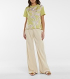Pucci Printed cotton and silk T-shirt