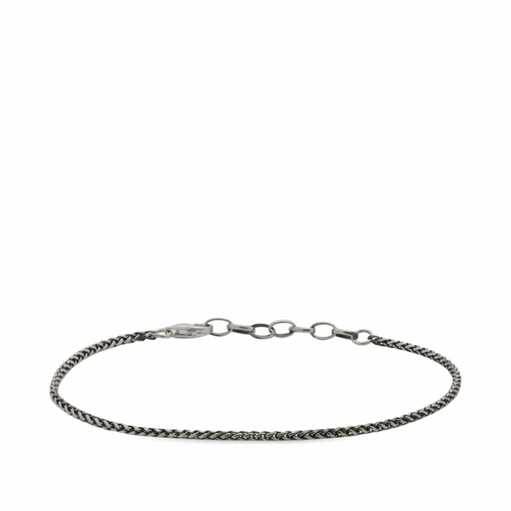 Photo: Serge DeNimes Men's Wheat Chain Bracelet in Silver 