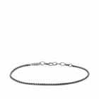 Serge DeNimes Men's Wheat Chain Bracelet in Silver 