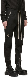 Rick Owens Black Jogger Bikers Trousers