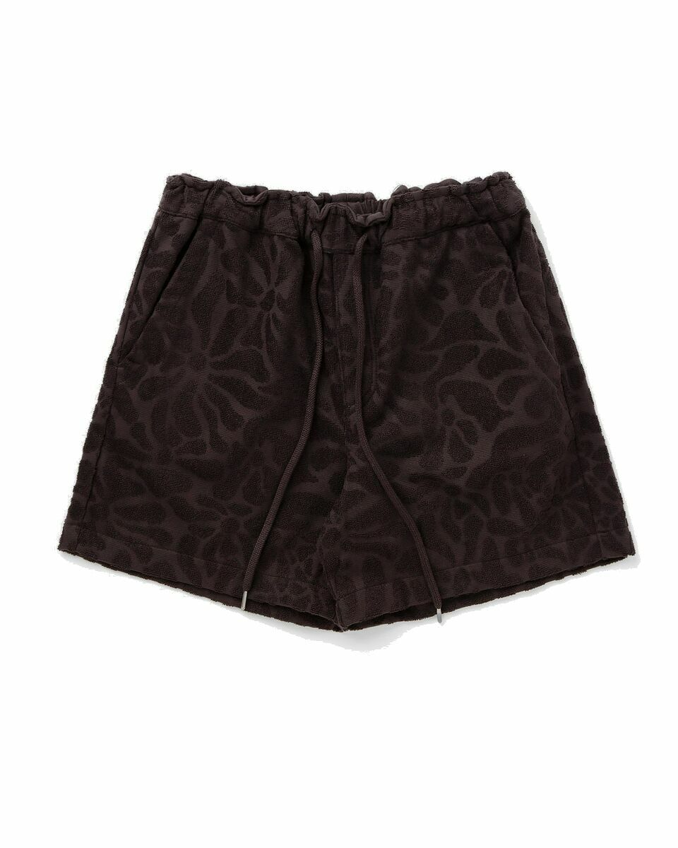 Photo: Oas Blossom Terry Shorts Brown - Mens - Casual Shorts