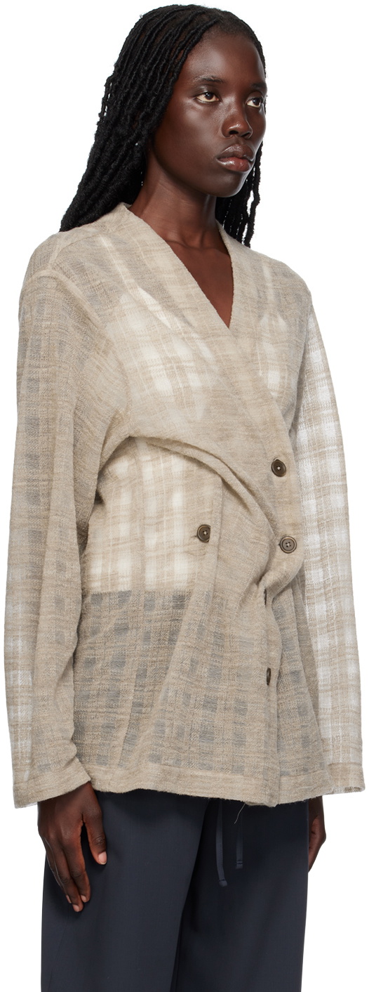 Our Legacy Beige Midline Cardigan Our Legacy