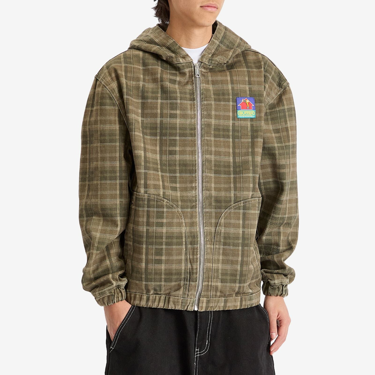 Butter Goods Men's Work Jacket in Washed Plaid