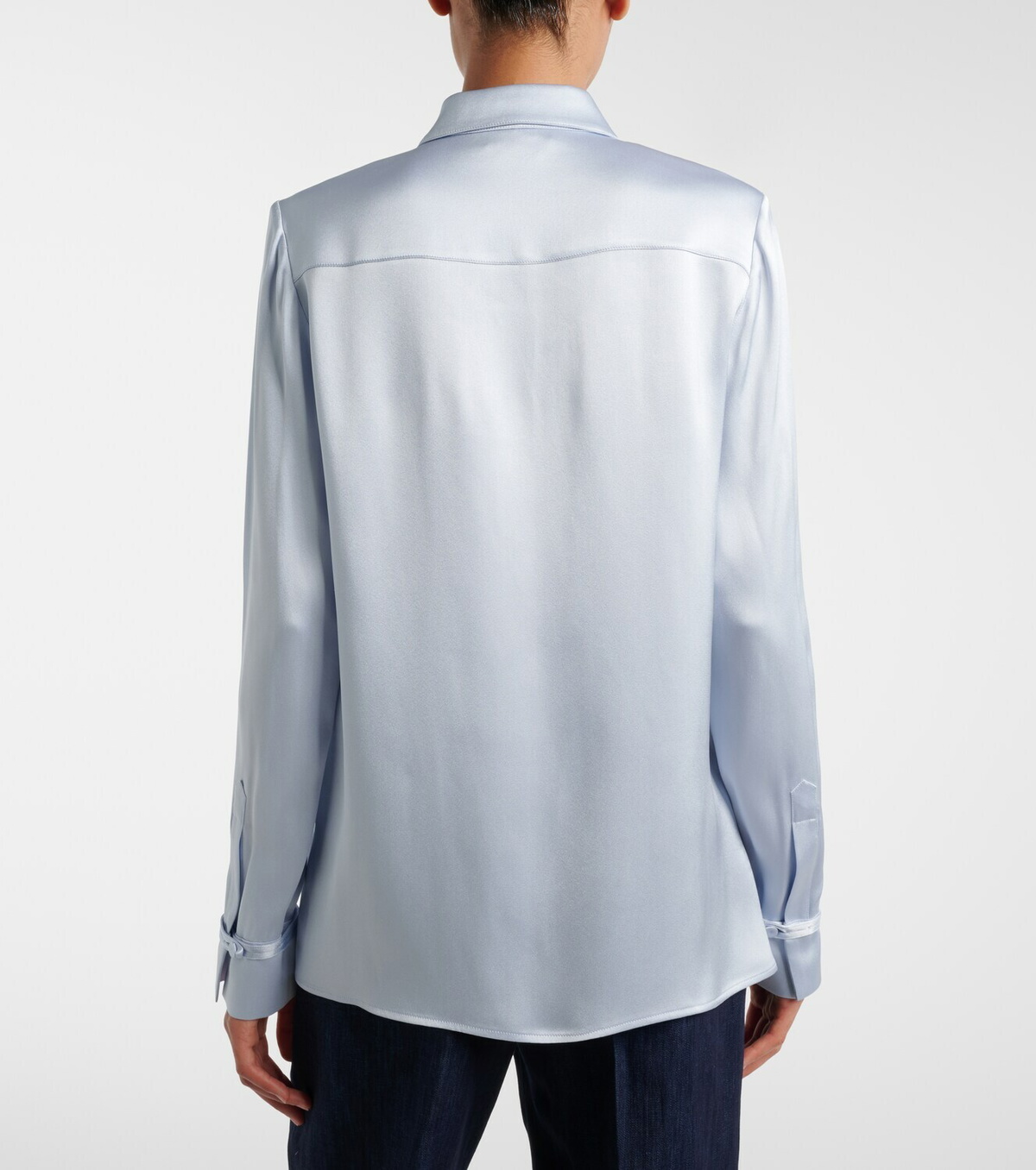 Gabriela Hearst Cruz silk satin shirt