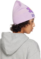 Dime Purple Floral Beanie