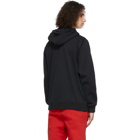 Nike Black and Red Sportswear Club Full-Zip Hoodie