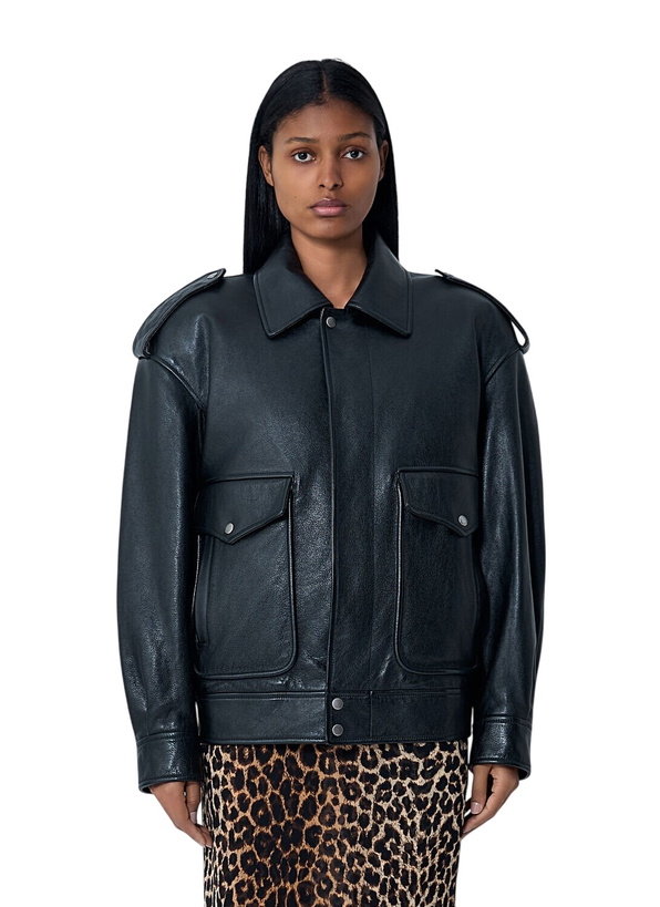 Photo: Saint Laurent Grained Leather Jacket
